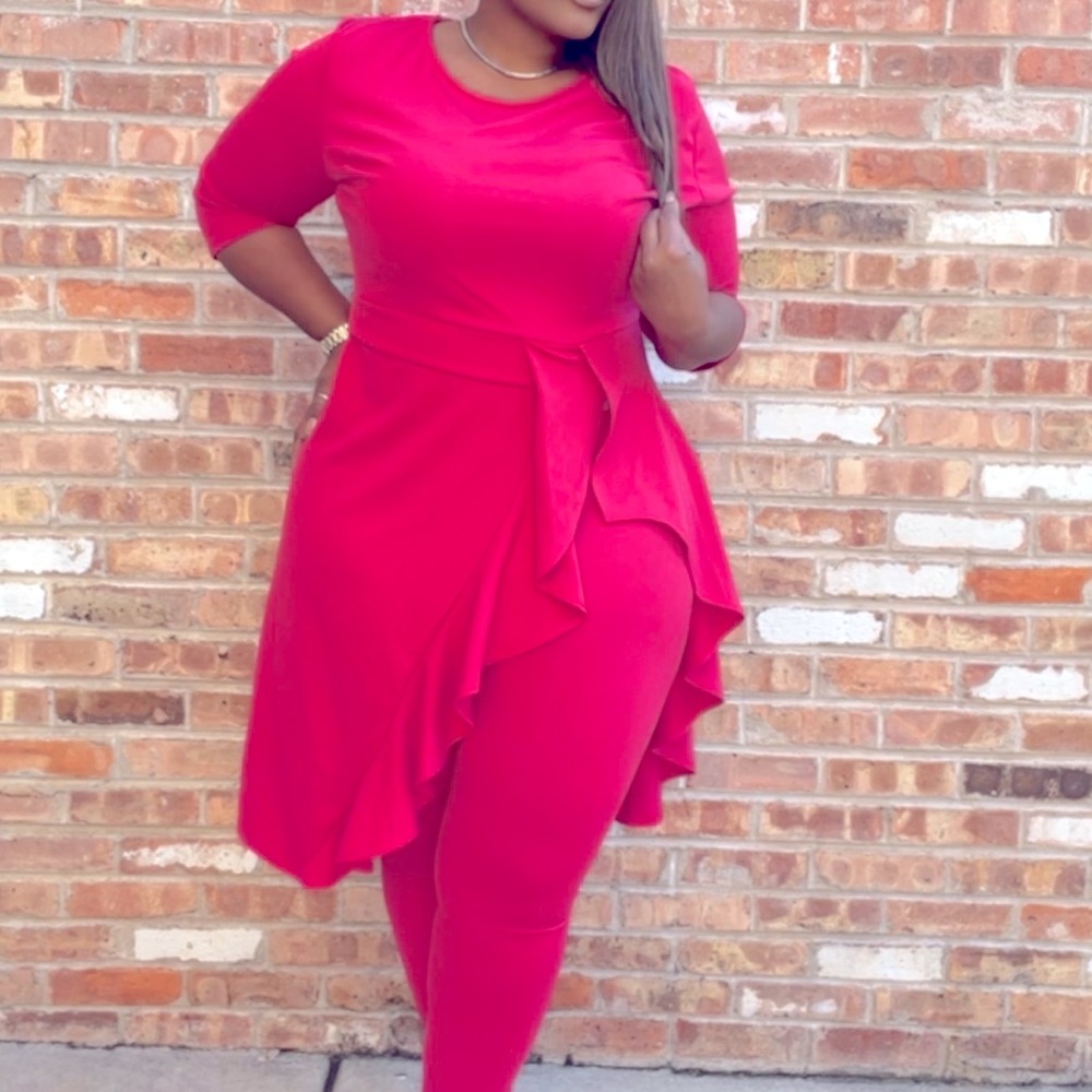Pink two-piece set